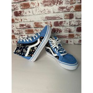 Vans Kids Glow Cosmic Day Sk8-hi Reissue Side Zip Shoes Sz 1